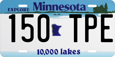 MN license plate 150TPE
