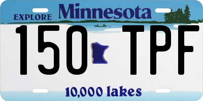 MN license plate 150TPF