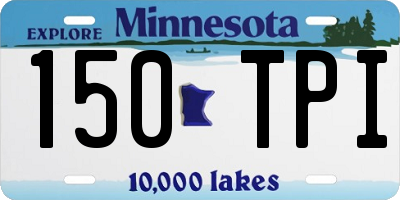 MN license plate 150TPI