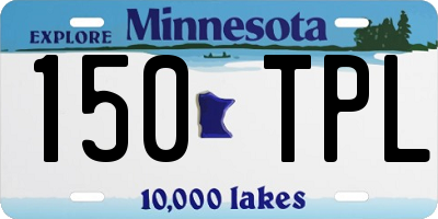 MN license plate 150TPL