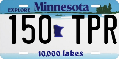 MN license plate 150TPR