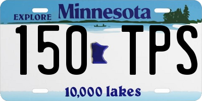 MN license plate 150TPS