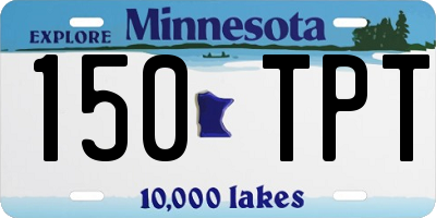 MN license plate 150TPT