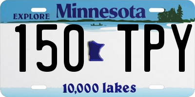 MN license plate 150TPY