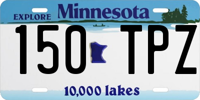 MN license plate 150TPZ