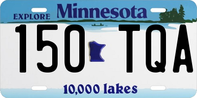 MN license plate 150TQA