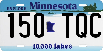 MN license plate 150TQC