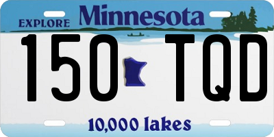 MN license plate 150TQD