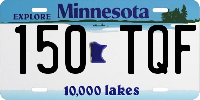 MN license plate 150TQF