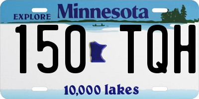 MN license plate 150TQH