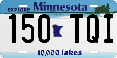 MN license plate 150TQI