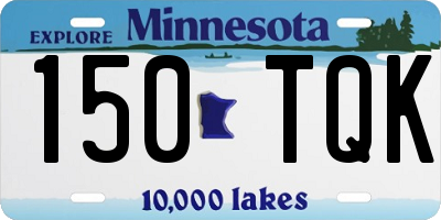 MN license plate 150TQK