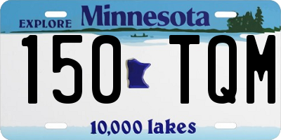 MN license plate 150TQM