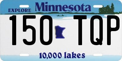 MN license plate 150TQP