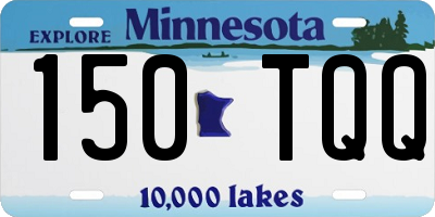 MN license plate 150TQQ