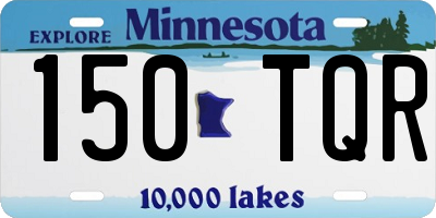 MN license plate 150TQR
