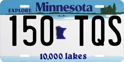 MN license plate 150TQS