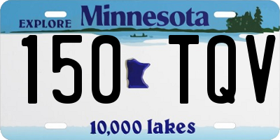 MN license plate 150TQV