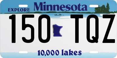 MN license plate 150TQZ