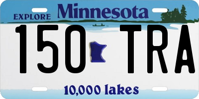 MN license plate 150TRA