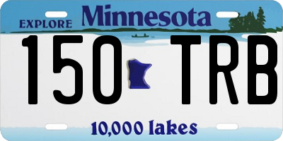 MN license plate 150TRB