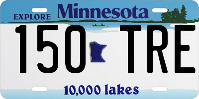 MN license plate 150TRE