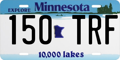 MN license plate 150TRF