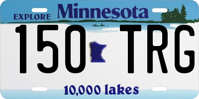 MN license plate 150TRG