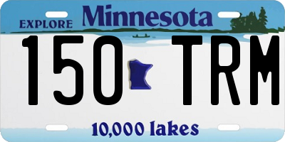 MN license plate 150TRM