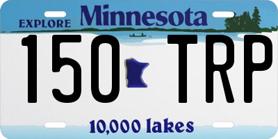 MN license plate 150TRP