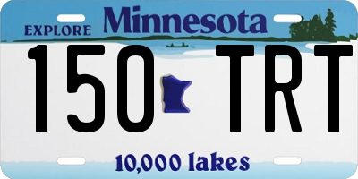 MN license plate 150TRT