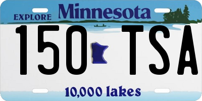 MN license plate 150TSA