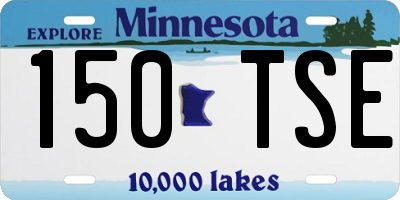 MN license plate 150TSE