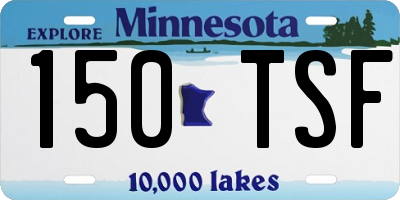 MN license plate 150TSF