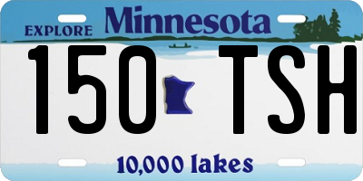 MN license plate 150TSH
