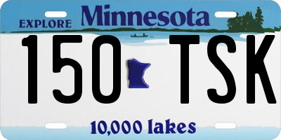 MN license plate 150TSK