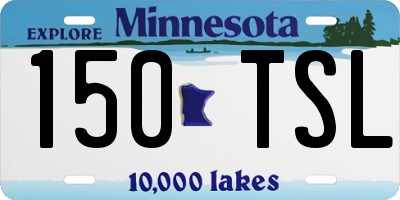 MN license plate 150TSL
