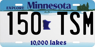 MN license plate 150TSM