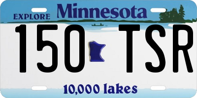 MN license plate 150TSR