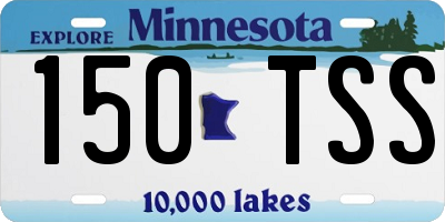 MN license plate 150TSS