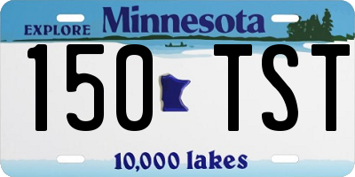 MN license plate 150TST