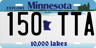MN license plate 150TTA