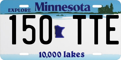 MN license plate 150TTE