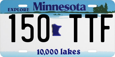 MN license plate 150TTF