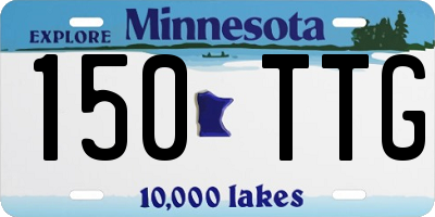 MN license plate 150TTG