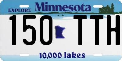 MN license plate 150TTH
