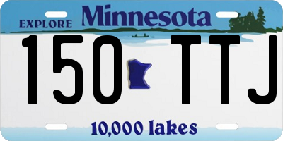 MN license plate 150TTJ