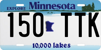 MN license plate 150TTK