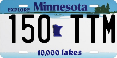 MN license plate 150TTM