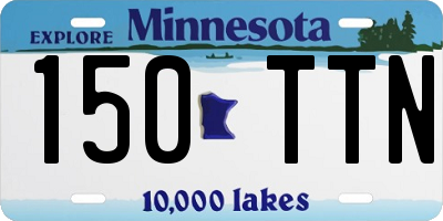MN license plate 150TTN
